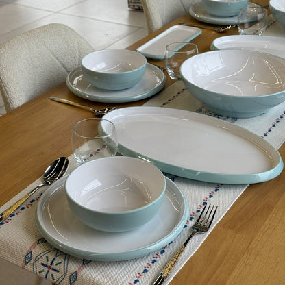 18 قطعة - طقم أواني طعام عصرية أنيقة