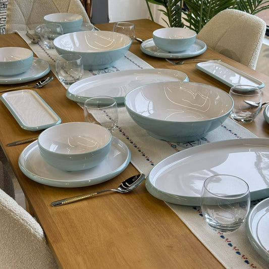 18 قطعة - طقم أواني طعام عصرية أنيقة