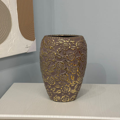 Golden Floral Luxury Vase Collection