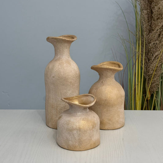 Vintage Classic Decorative Vase Set (3 Pieces)