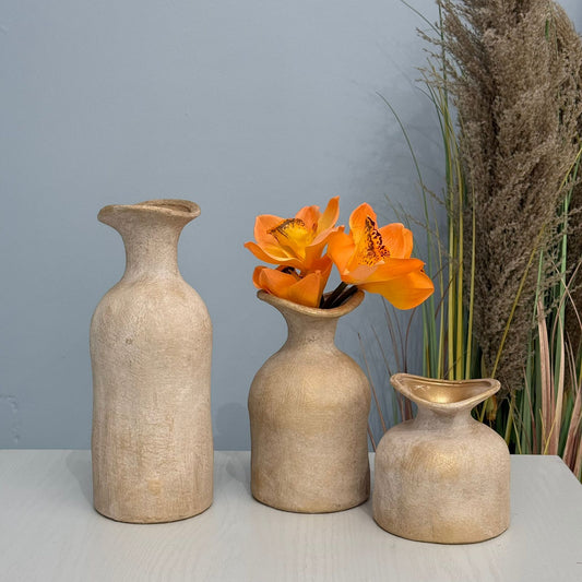 Vintage Classic Decorative Vase Set (3 Pieces)
