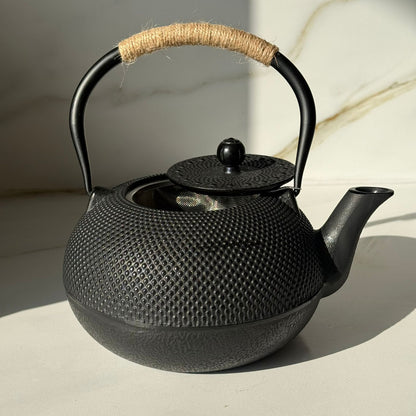 Stoneware Teapot with Stainless Steel Infuser