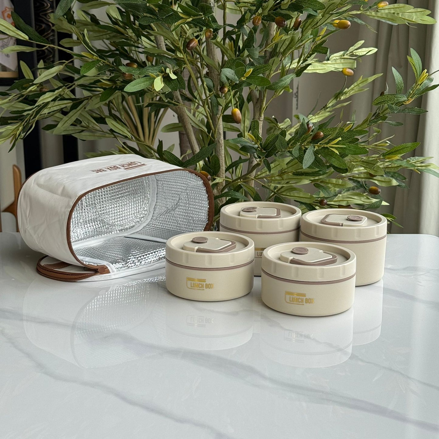 Stainless Steel Insulated Lunch Bowl with Thermal Bag