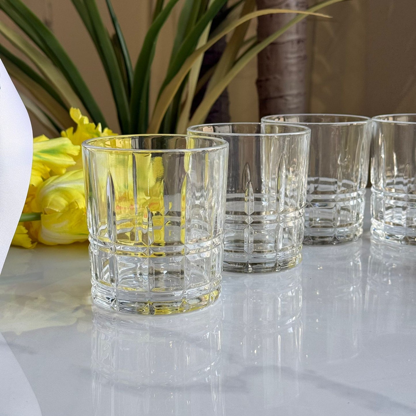 سێت پەرداخی ڕوونی مۆدێرن-سێتی ٦ دانە 