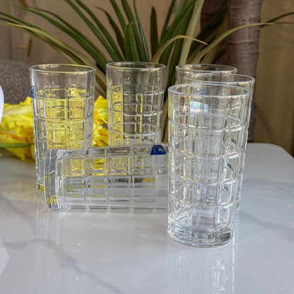 سێت پەرداخی ڕوونی مۆدێرن-سێتی ٦ دانە 