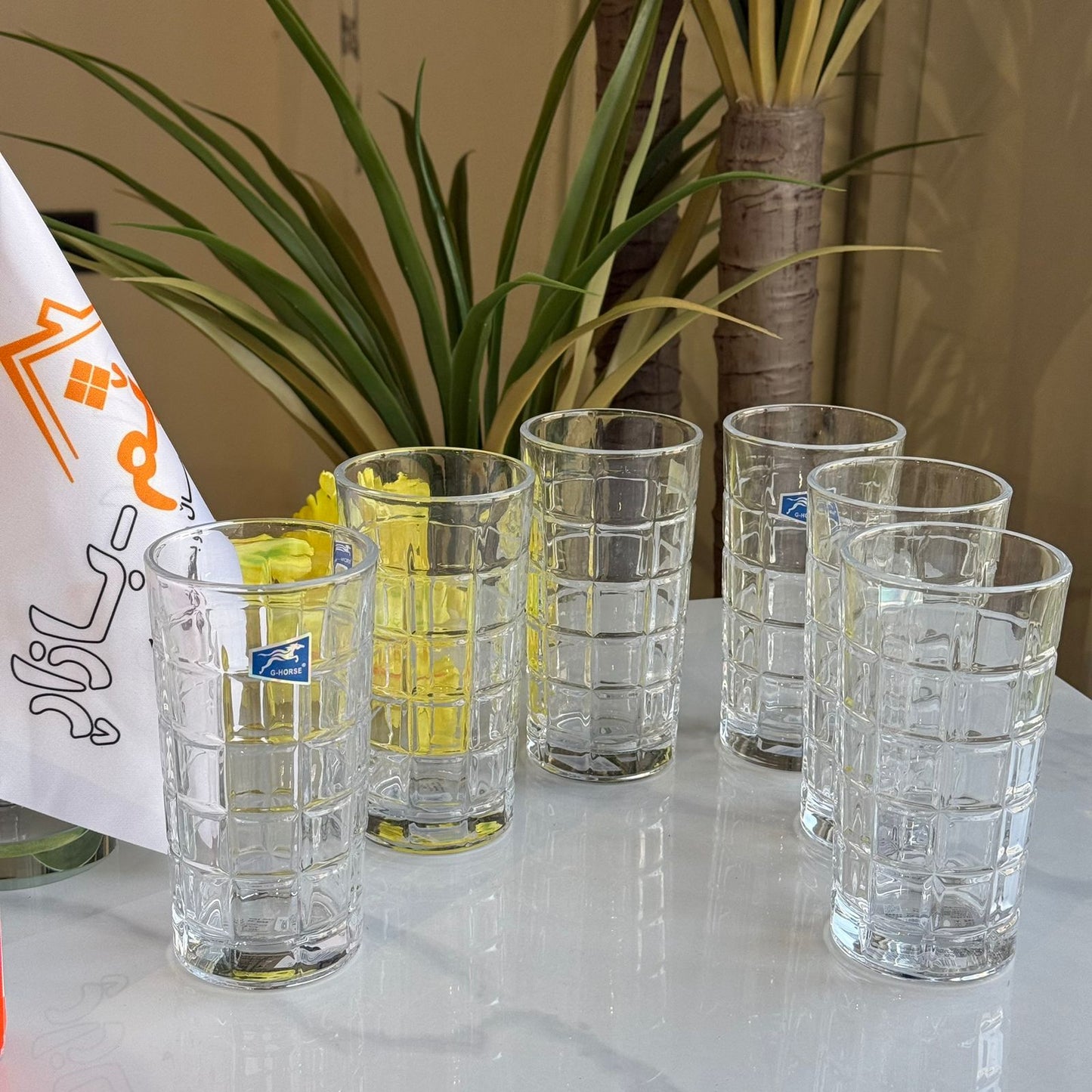 سێت پەرداخی ڕوونی مۆدێرن-سێتی ٦ دانە 