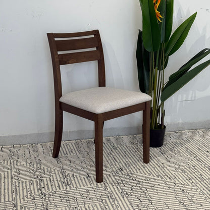 TRISTON - Modern Wooden Dining Chair with Cushioned Seat