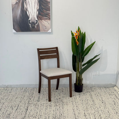 TRISTON - Modern Wooden Dining Chair with Cushioned Seat