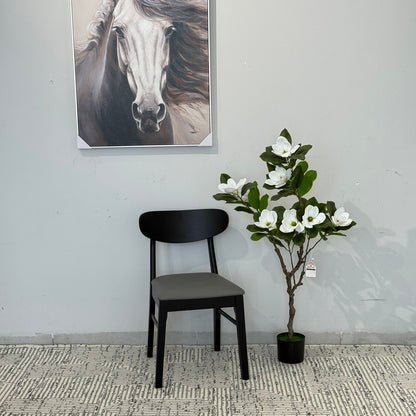 IYAN- Modern Wooden Dining Chair with Cushioned Seat