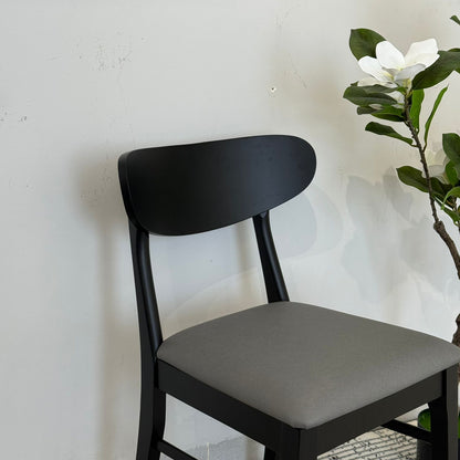 IYAN- Modern Wooden Dining Chair with Cushioned Seat