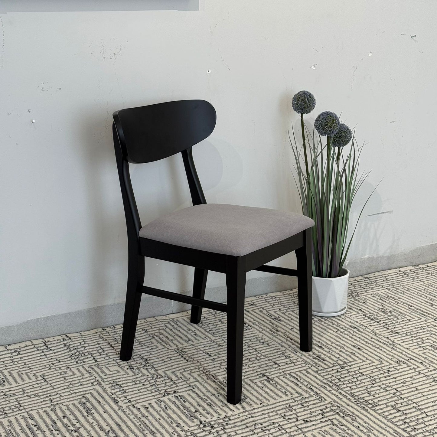 IYAN- Modern Wooden Dining Chair with Cushioned Seat