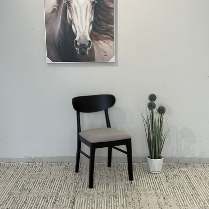 IYAN- Modern Wooden Dining Chair with Cushioned Seat