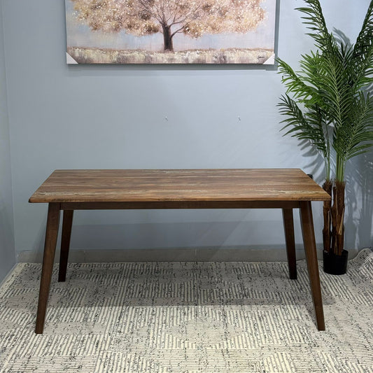 TROY YUKON - طاولة طعام خشبية حديثة