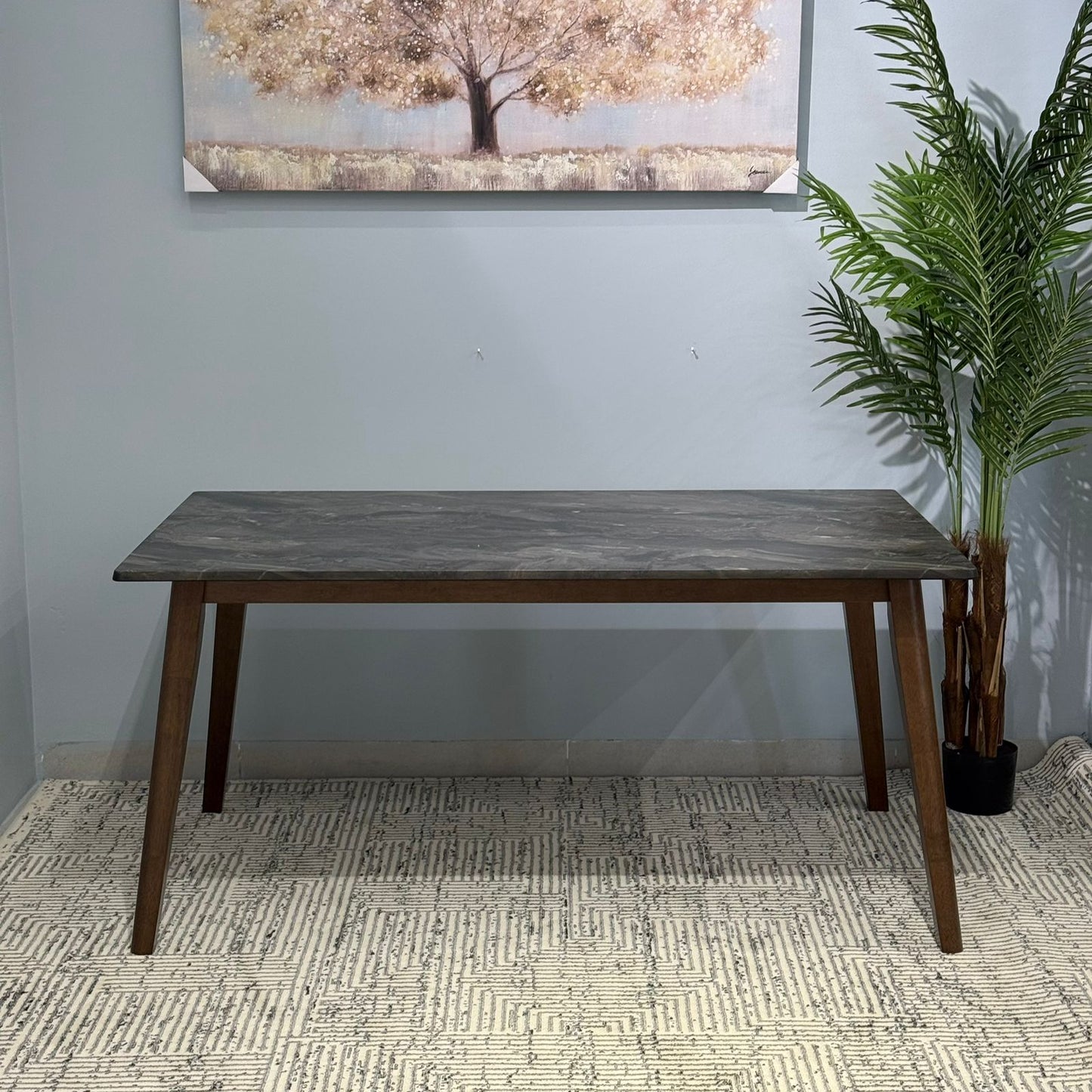 TROY PALADIN - L1600 - طاولة طعام خشبية حديثة