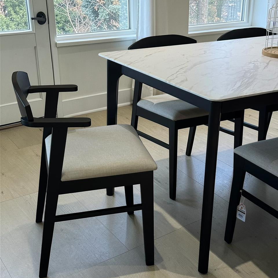 YANICE MARBLE & DYLAN ZAN Modern Chair Luxury Dining Set