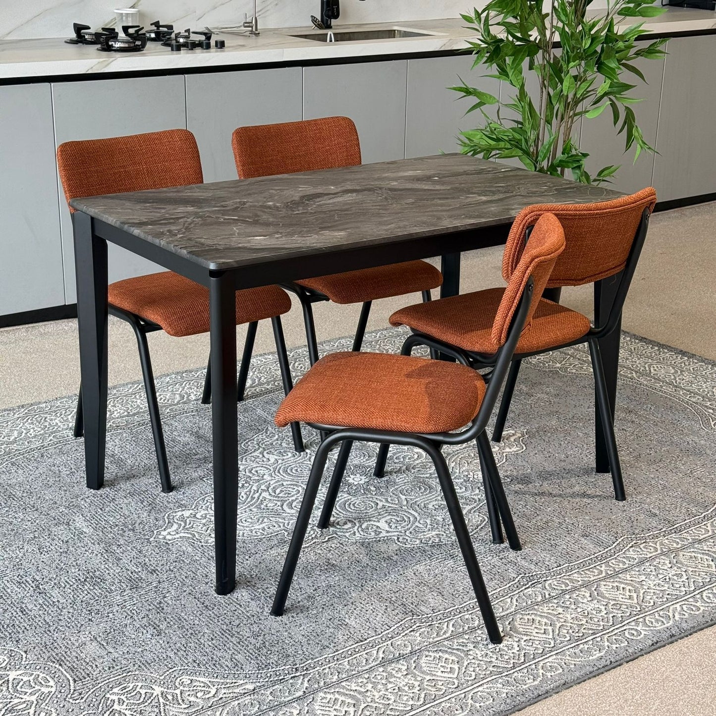 MARQUEE PALADIN Table & Diva Modern Chair – Luxury Dining Set