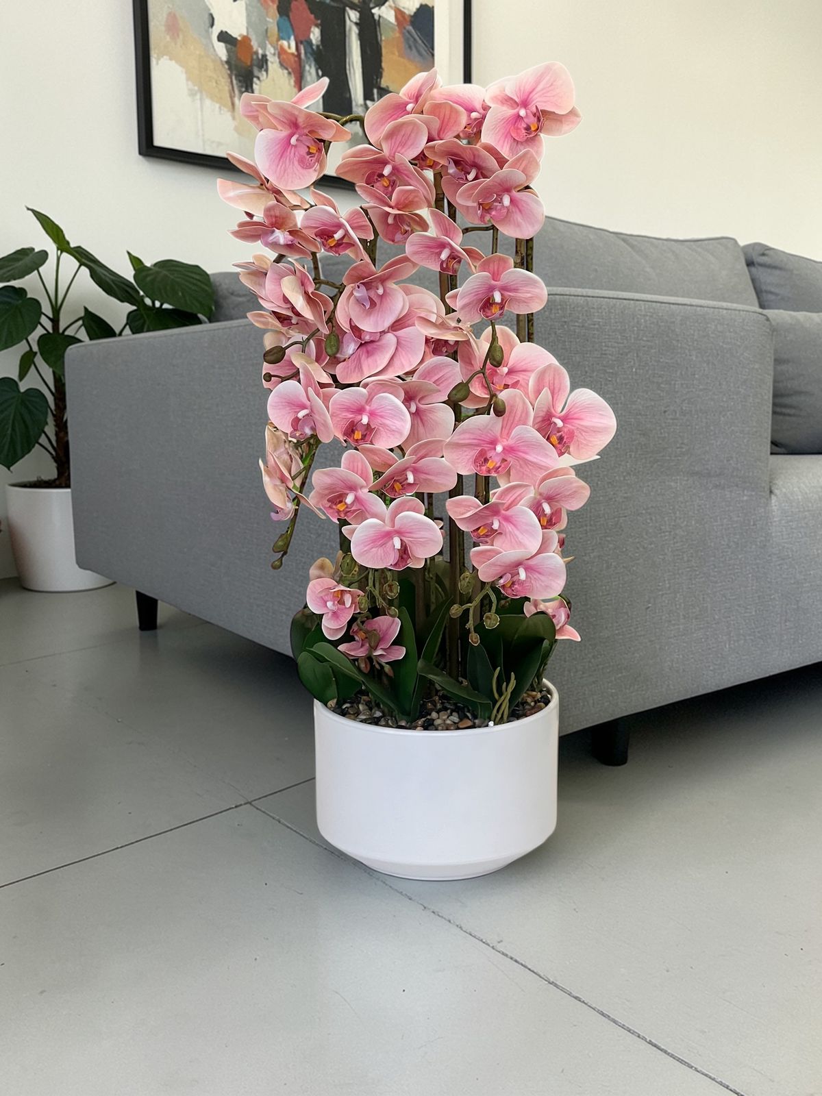 Luxury Orchid Artificial Flower with Decorative Vase