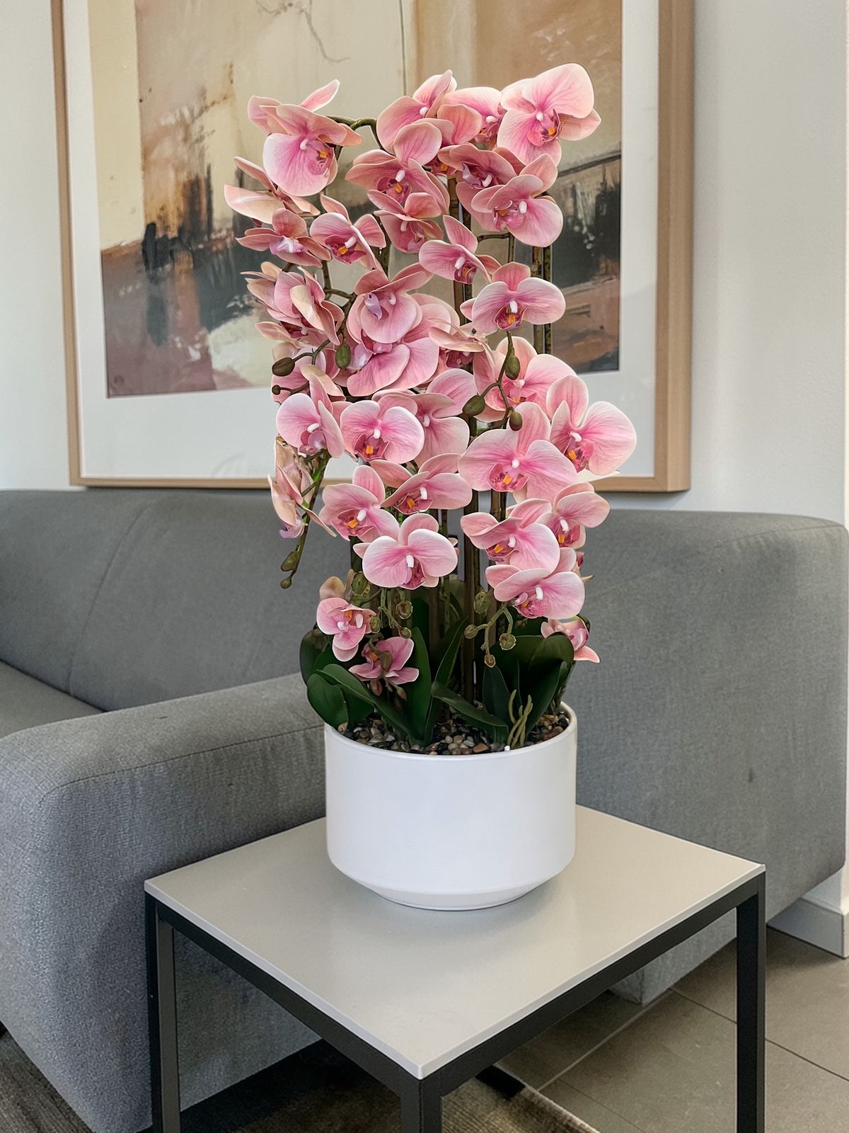 Luxury Orchid Artificial Flower with Decorative Vase