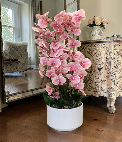 Luxury Orchid Artificial Flower with Decorative Vase