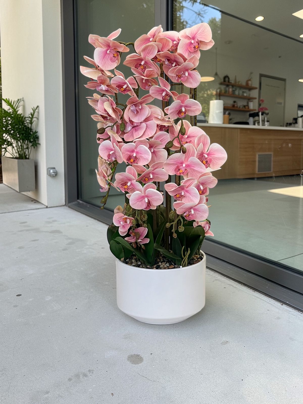 Luxury Orchid Artificial Flower with Decorative Vase