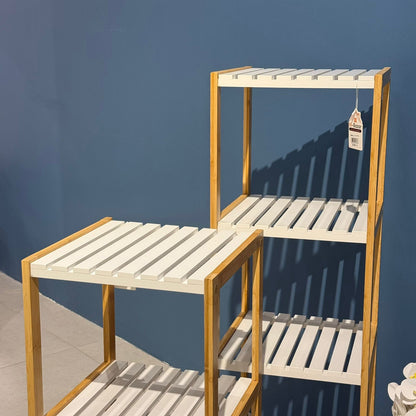 Modern Bamboo Multi-Tier Organizer Shelf – Stylish Storage Rack