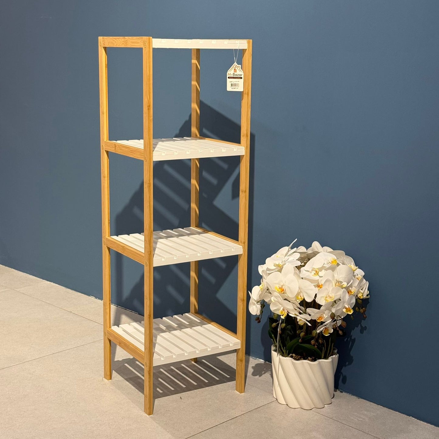 Modern Bamboo Multi-Tier Organizer Shelf – Stylish Storage Rack