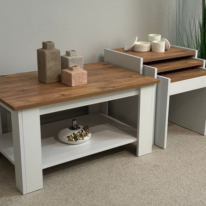 Modern Coffee Table with Matching Nesting Tables