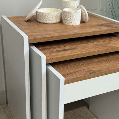 Modern Coffee Table with Matching Nesting Tables
