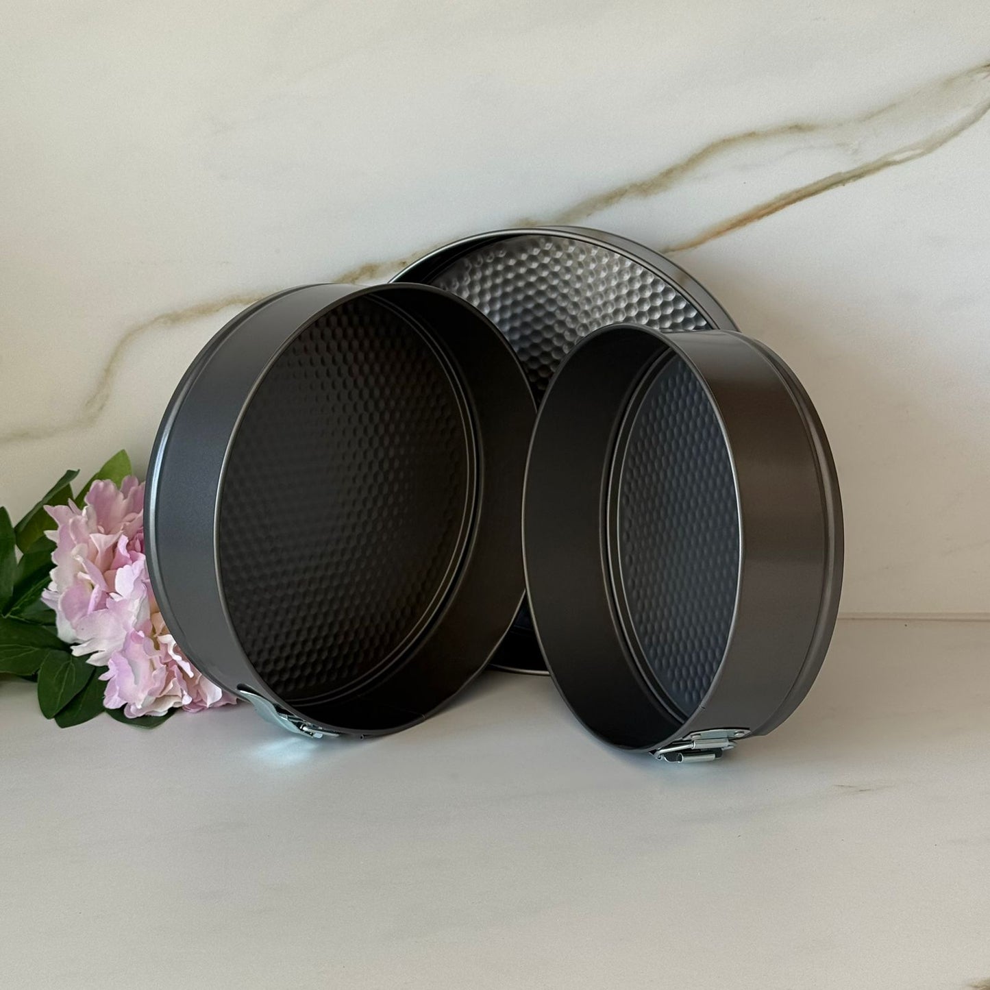 3-Pieces Non-Stick Springform Cake Pan Set