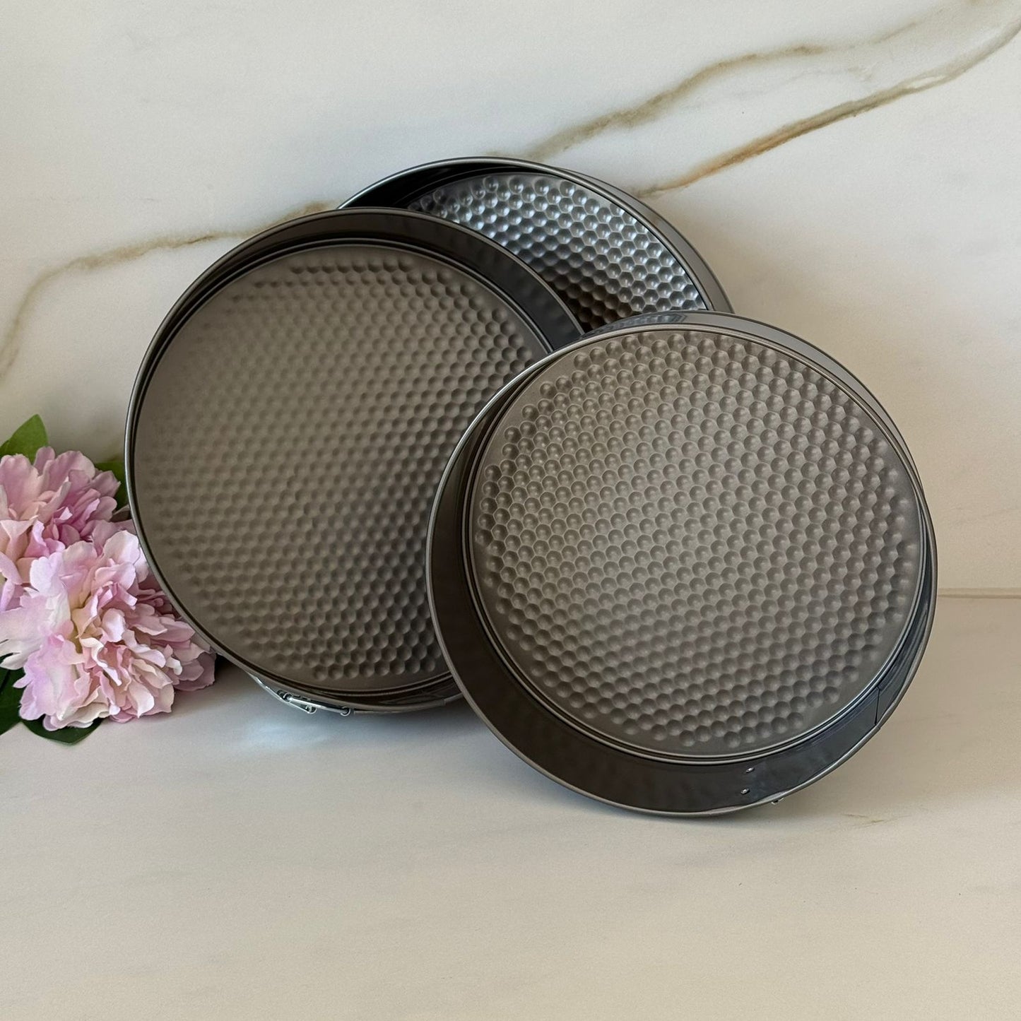 3-Pieces Non-Stick Springform Cake Pan Set
