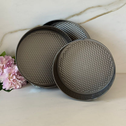 3-Pieces Non-Stick Springform Cake Pan Set