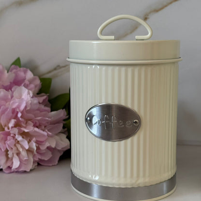 Luxury Metallic Kitchen Storage Jar Set – Coffee, Sugar & Tea