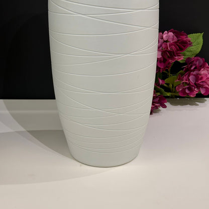 Luxury White Tall Decorative Ceramic Vase