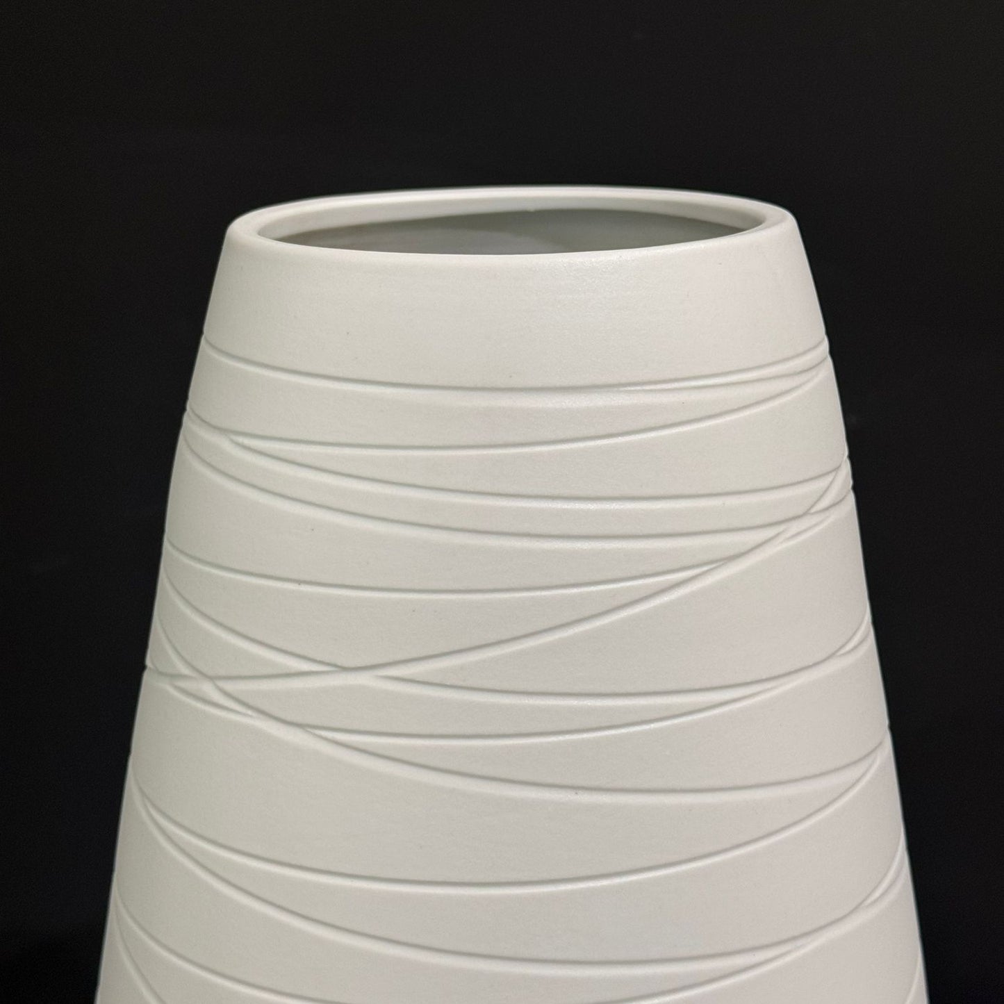 Luxury White Tall Decorative Ceramic Vase