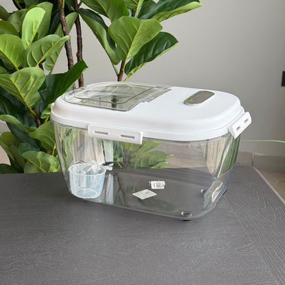 Airtight Food Storage Container with Measuring Cup