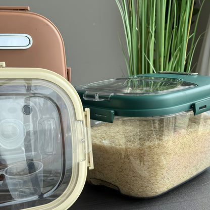 Airtight Food Storage Container with Measuring Cup