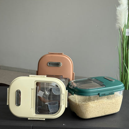 Airtight Food Storage Container with Measuring Cup