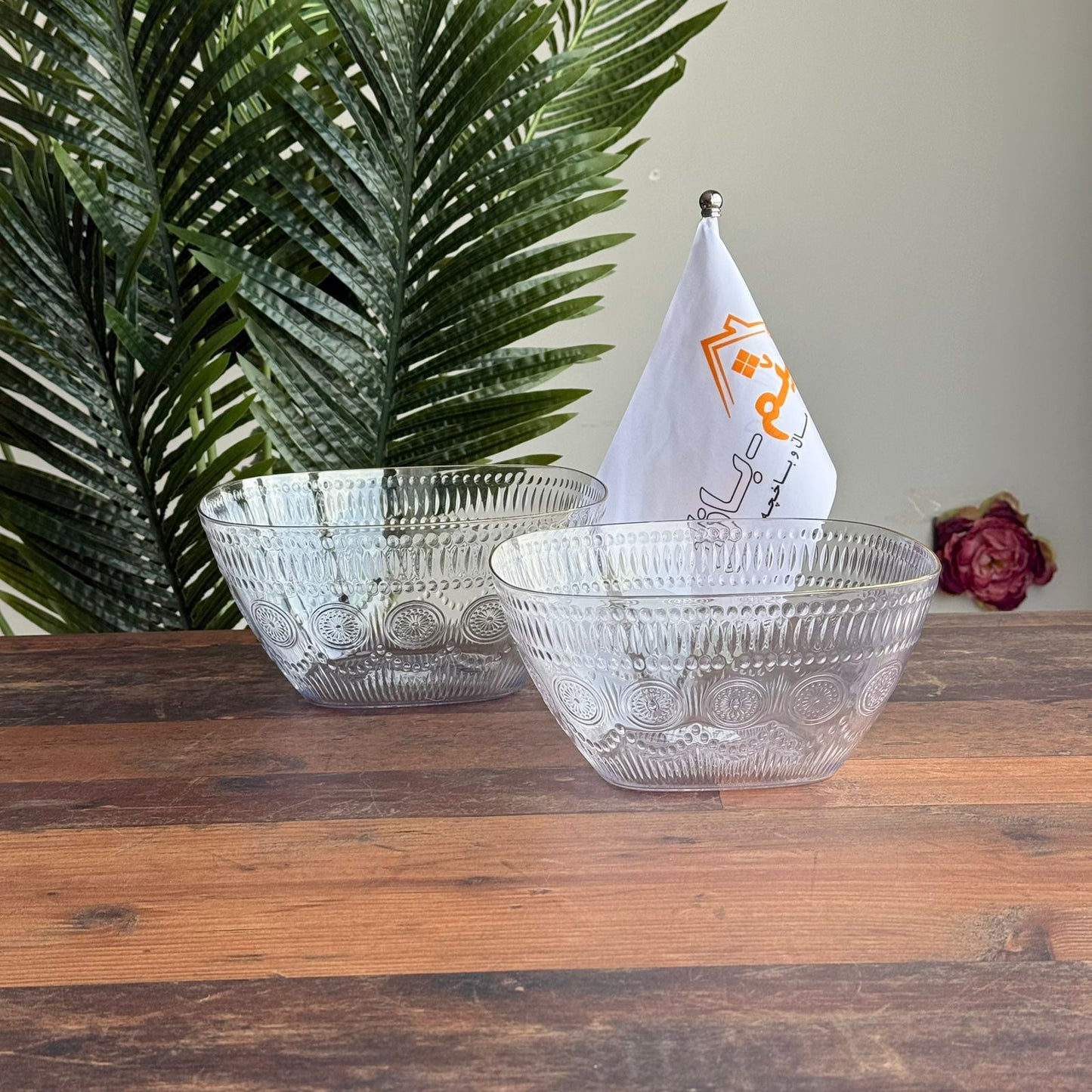 Clear Modern Serving & Storage Bowl