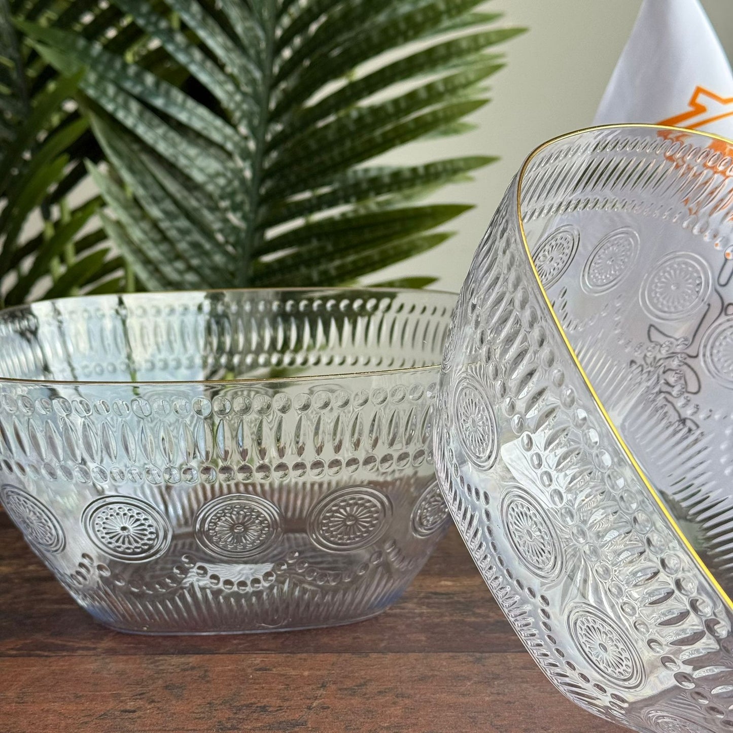 Clear Modern Serving & Storage Bowl