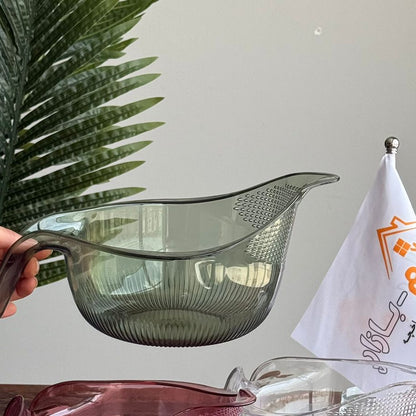 2-in-1 Durable Mixing Bowl with Built-In Strainer