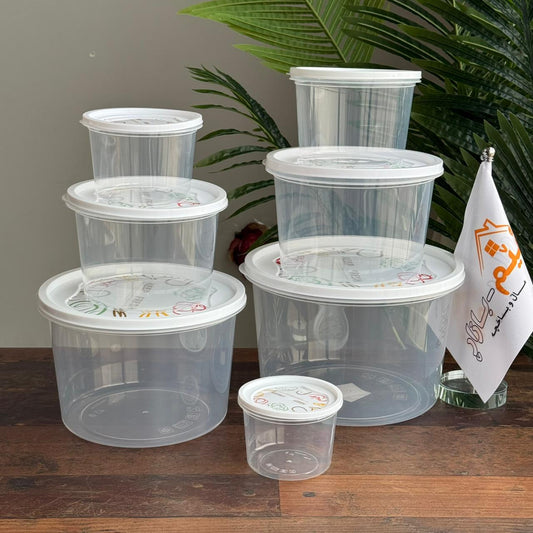7-Piece Multi-Size Transparent Food Storage Container Set with Lids