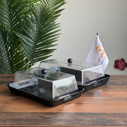 Modern Serving Container with Transparent Lid