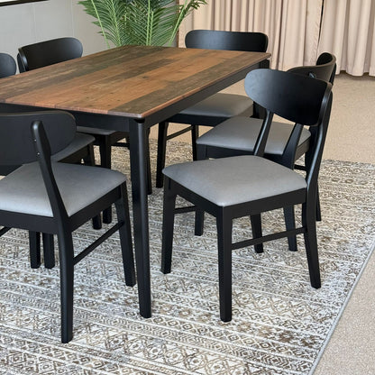 MARQUEE OLD STYLE Table with IYAN Wood- Modern Chairs– Luxury Dining Set