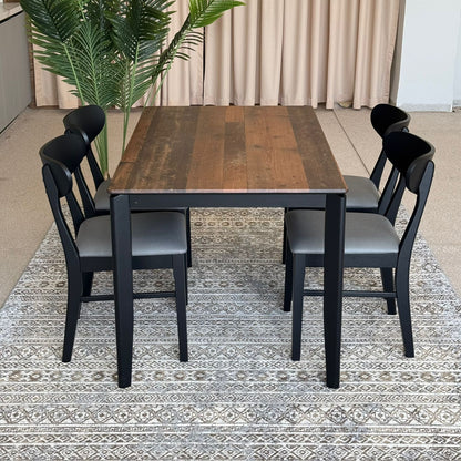 MARQUEE OLD STYLE Table with IYAN Wood- Modern Chairs– Luxury Dining Set