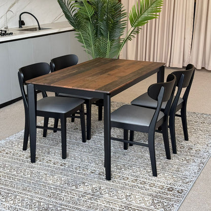 MARQUEE OLD STYLE Table with IYAN Wood- Modern Chairs– Luxury Dining Set