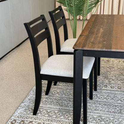 MARQUEE OLD STYLE Table with TRISTON Wood- Modern Chairs– Luxury Dining Set