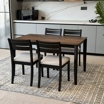MARQUEE OLD STYLE Table with TRISTON Wood- Modern Chairs– Luxury Dining Set