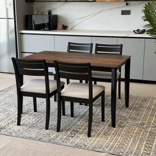 MARQUEE OLD STYLE Table with TRISTON Wood- Modern Chairs– Luxury Dining Set
