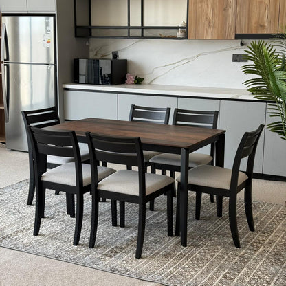 MARQUEE OLD STYLE Table with TRISTON Wood- Modern Chairs– Luxury Dining Set