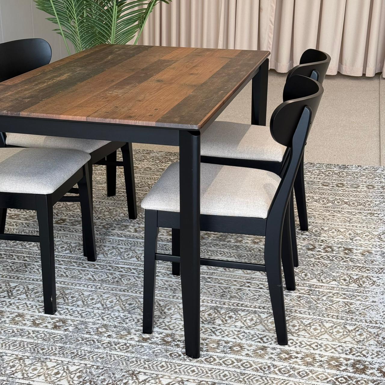 MARQUEE OLD STYLE Table with IYAN Wood- Modern Chairs– Luxury Dining Set